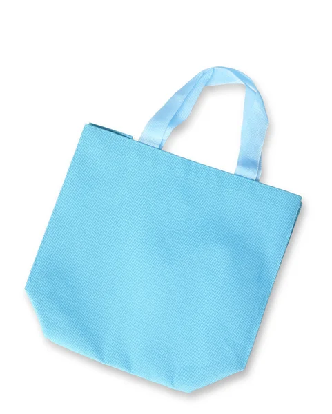 Blue color fabric bag — Stock Photo, Image