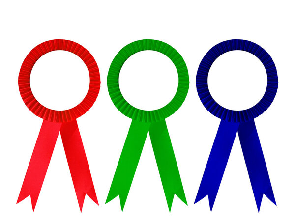 Ribbon award isolated