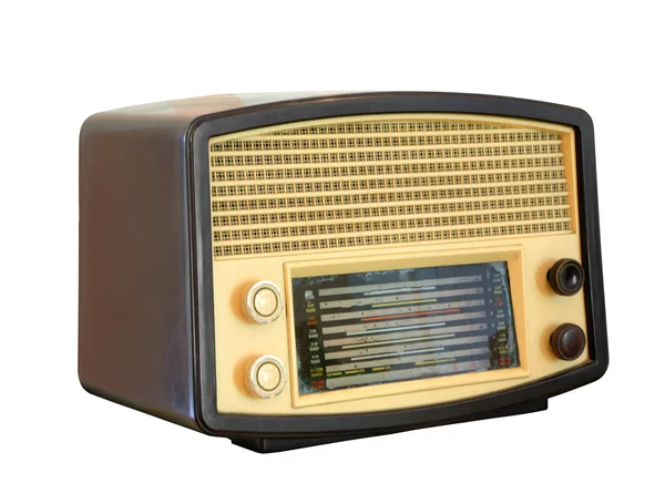 Radio vintage, camino de recorte —  Fotos de Stock