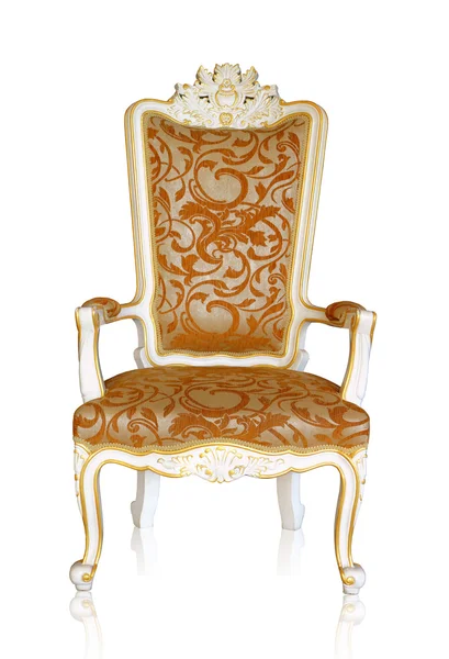 Vintage luxury armchair, clipping path — Stock Photo, Image