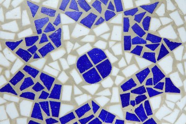 mavi renkli mozaik