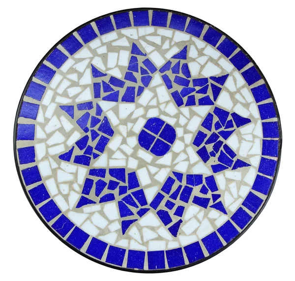 Голубая мозаика — стоковое фото