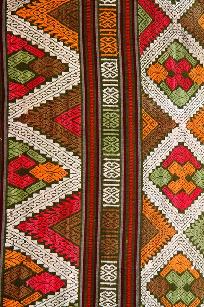 Traditional hand-woven fabrics — Stock Photo, Image