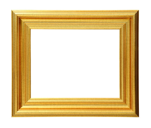 Gouden foto frame uitknippad. — Stockfoto