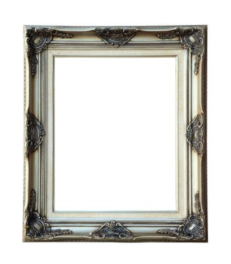 Bronz fotoğraf ahşap çerçeve kırpma yolu.