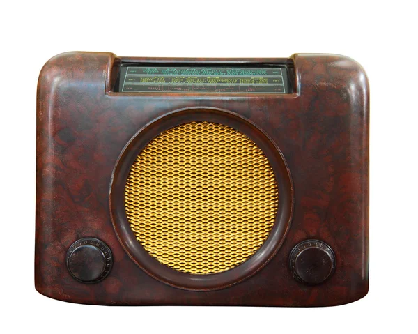 Antiguo radio aislado, camino de recorte —  Fotos de Stock