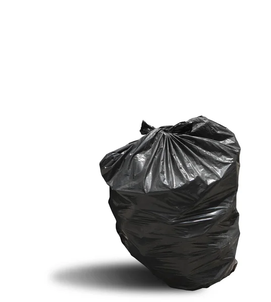 Garbage bag on white background clipping path — Stock Photo, Image
