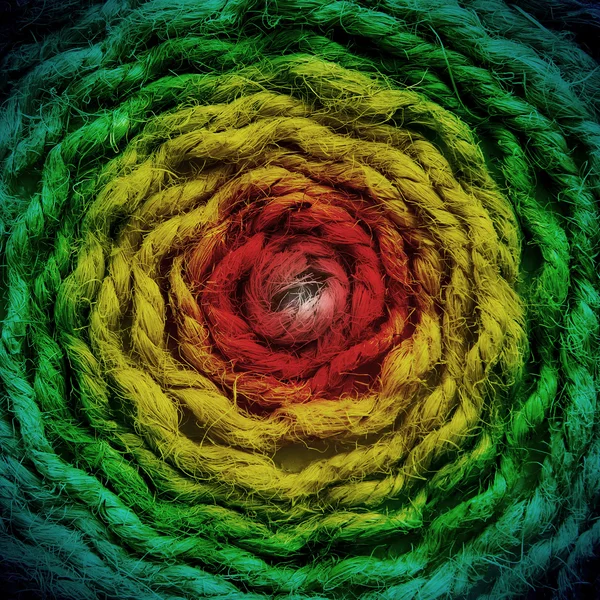 Ruwe touw abstrack kleuren achtergrond. — Stockfoto
