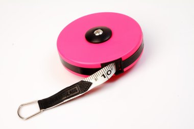 pembe beyaz izole bant ölçme.