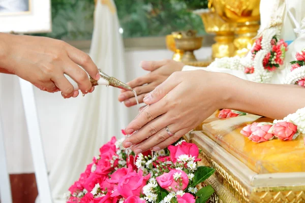 Thai-Hochzeitszeremonie. — Stockfoto