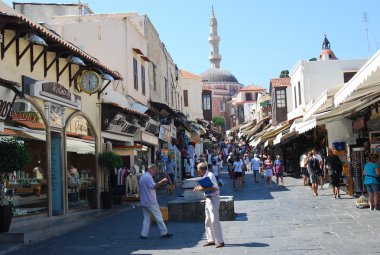 Greece.The sokaklar eski Rodos.