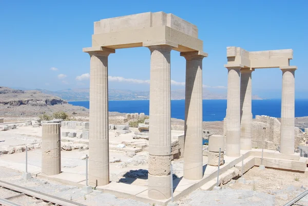 Greece.The Acropolis in Lindos — Stock Photo, Image