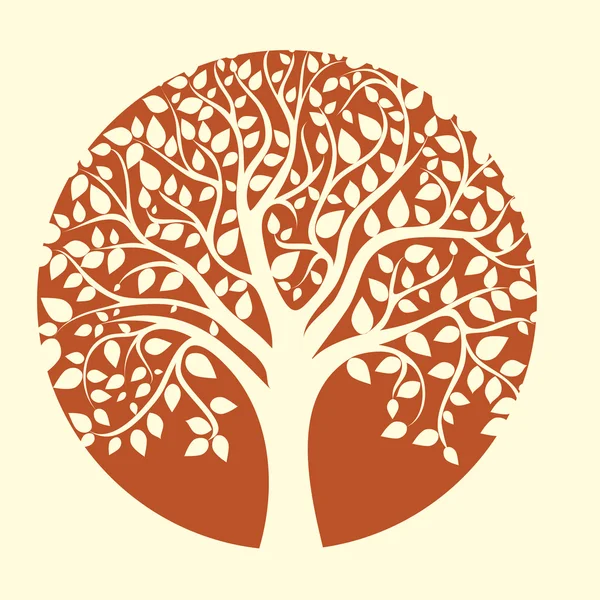 Árbol de otoño — Vector de stock