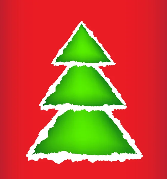 Carte sapin de Noël — Image vectorielle