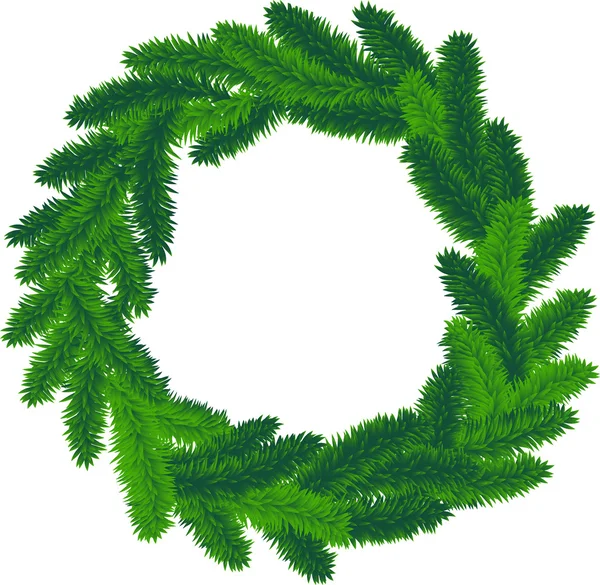 Christmas wreath — Stock Vector