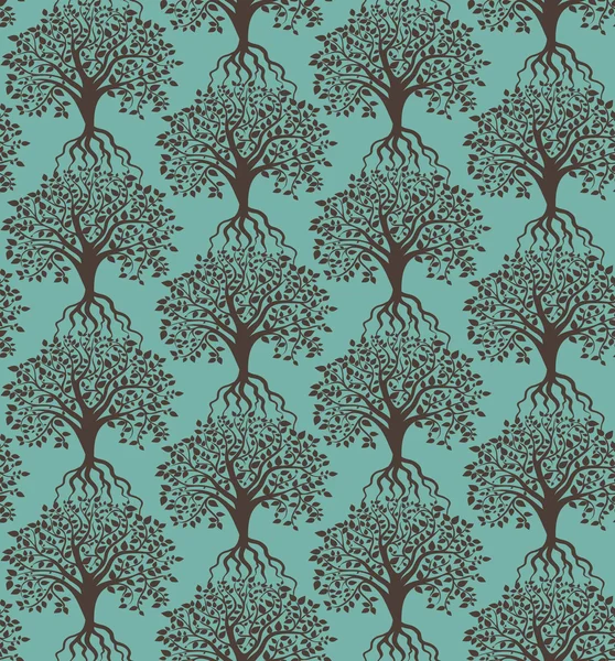 Bomen patroon — Stockvector