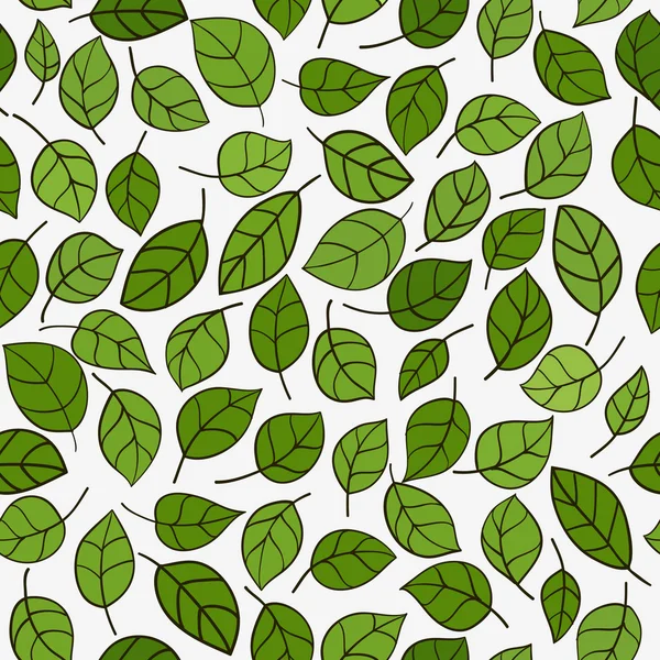 Бесшовные листочки — стоковый вектор