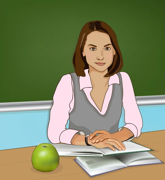 Teacher vector image — Stock Vector