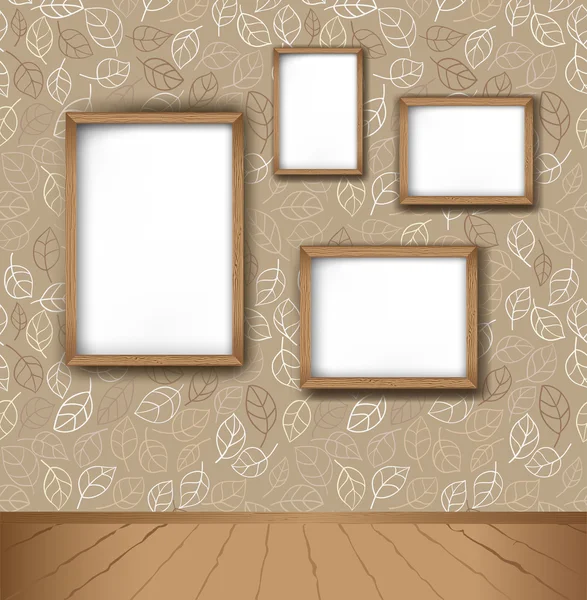 Frame in interior — Stock Vector