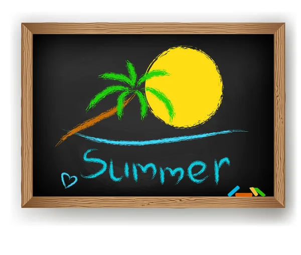 Summer image vector — Stock Vector