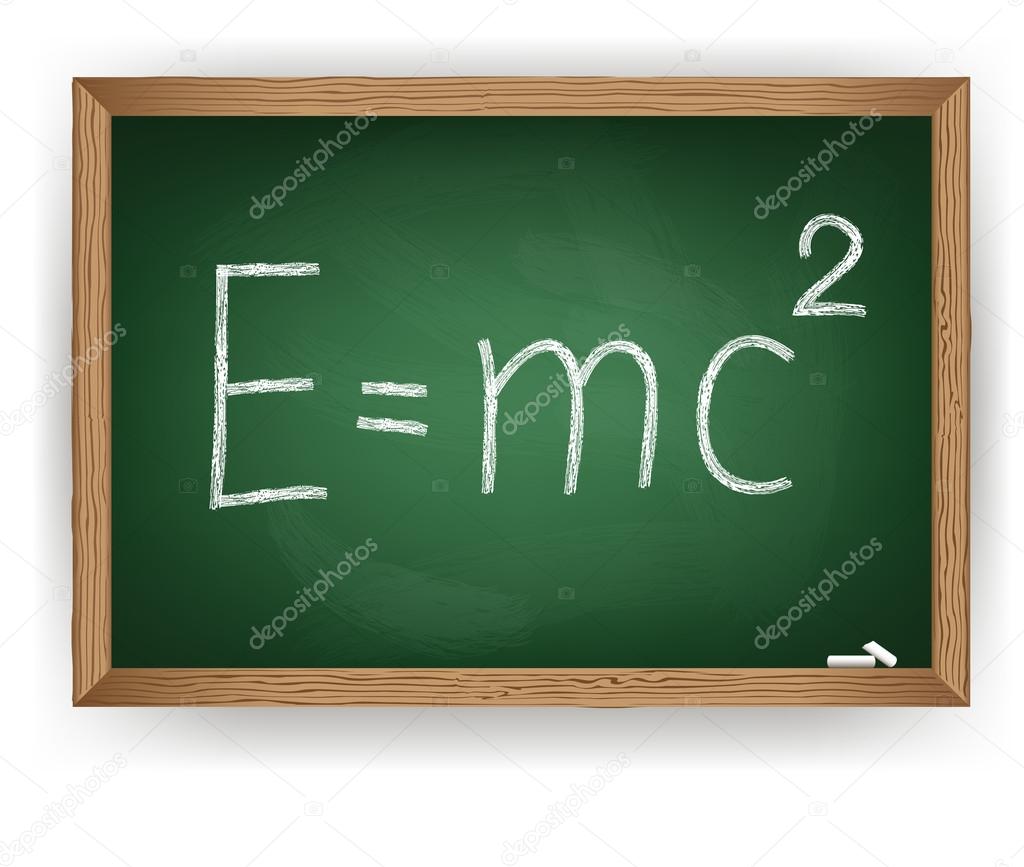 Physical formula on blackboard