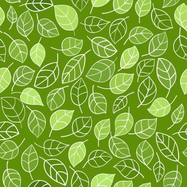 Dikişsiz desen yapraklar