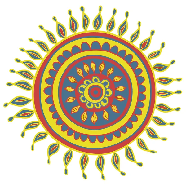 Patrón de color Mandala en vector — Archivo Imágenes Vectoriales