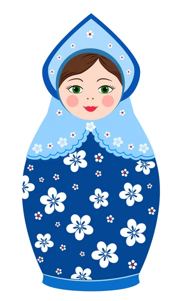 Russian tradition matryoshka dolls — Stock Vector