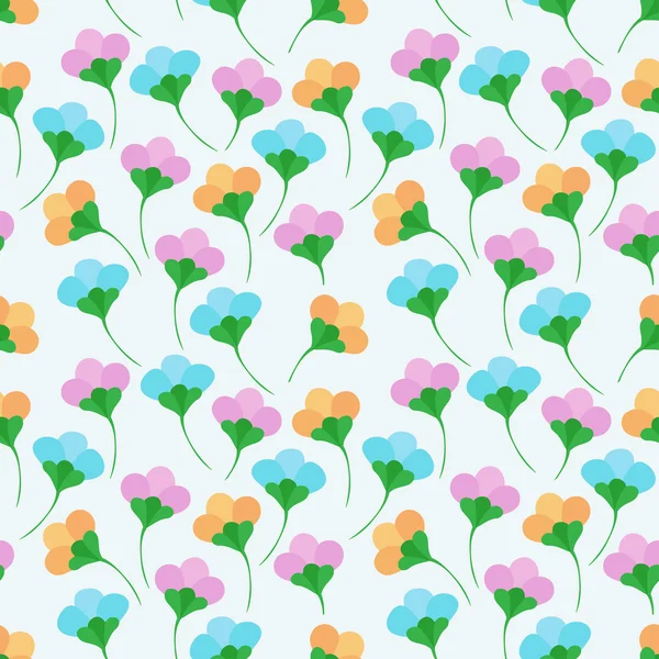 Fleur motif simple sans couture — Image vectorielle