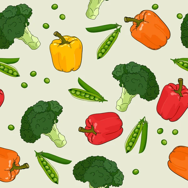 Grönsaker mönster — Stock vektor
