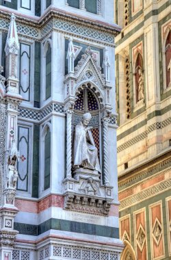 bir katedral santa maria del fiore Floransa, Toskana, İtalya