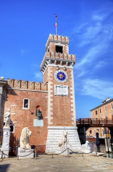 Venezianisches Arsenal und Marinemuseum. — Stockfoto