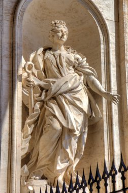 saint peters Bazilikası'nın heykeli. Roma (rome), İtalya