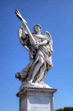 sant heykele angelo Köprüsü. Roma (rome), İtalya
