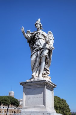sant heykele angelo Köprüsü. Roma (rome), İtalya