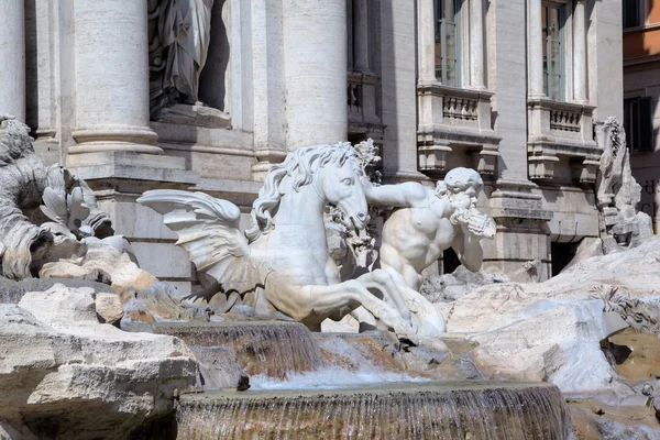 Fragmento da Fonte de Trevi. Roma (Roma), Itália — Fotografia de Stock