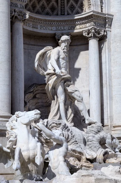 Frammento della Fontana di Trevi. Roma (Roma), Italia — Foto Stock