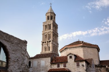 st. duje Katedrali'nin çan kulesi. Split, Hırvatistan