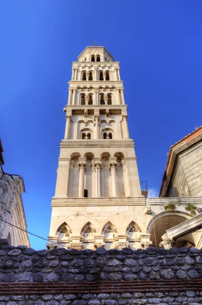 Bell tower of St. Duje cathedral. Split, Croatia — Stock Photo, Image