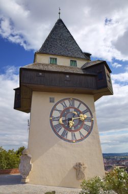 schlossberg, saat kulesi. Graz, Avusturya