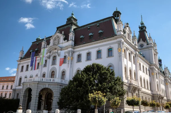 O edifício principal da Universidade de Liubliana, Eslovénia — Fotografia de Stock
