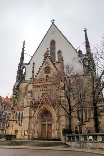 Igreja de São Tomás (Thomaskirche). Leipzig, Alemanha — Fotografia de Stock