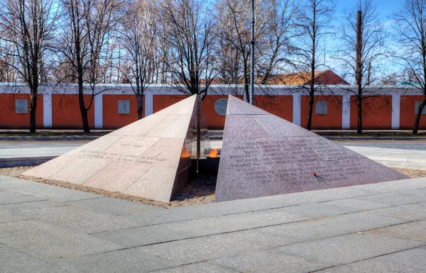 Memorial de guerra na Praça Yakornaya, Kronstadt, Rússia — Fotografia de Stock