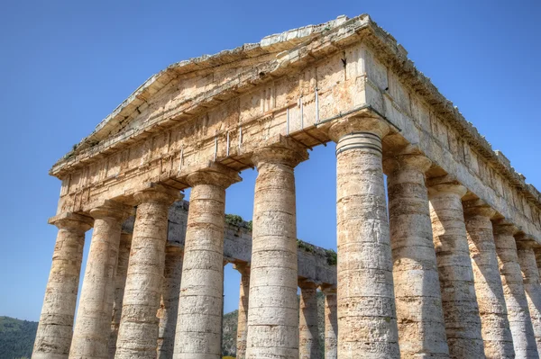 Templo Dórico em Segesta, Sicília, Itália — Fotografia de Stock