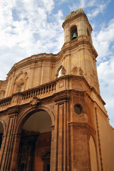 Cathedral st. lorenzo (cattedrale di san lorenzo) Trapani of. Sicilya, İtalya — Stok fotoğraf