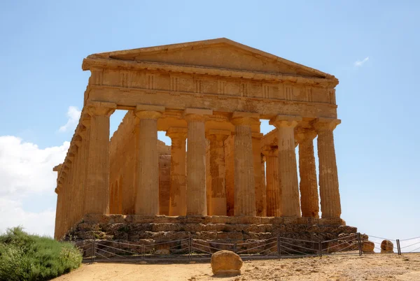 Tempel van concordia in agrigento. Sicilië, Italië — Stockfoto