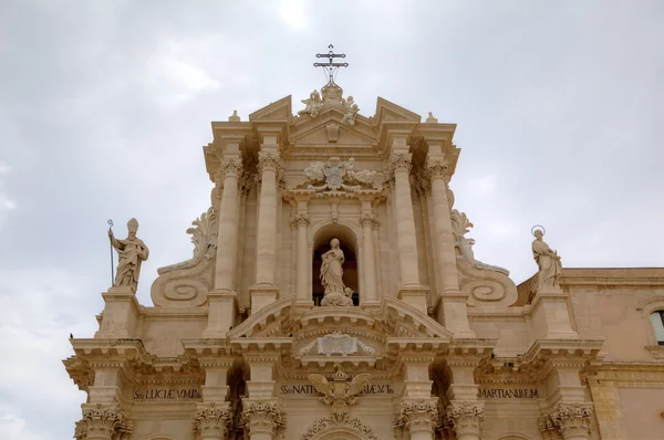 Siraküza Katedrali. Sicilya, İtalya — Stok fotoğraf