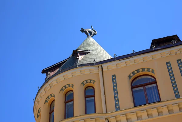 Casa dei gatti. Riga, Lettonia — Foto Stock