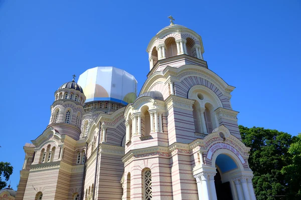 Cattedrale ortodossa russa. Riga, Lettonia — Foto Stock