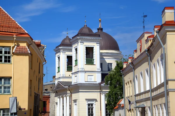 Die russisch-orthodoxe Kirche des Heiligen Nikolaus (nikolai kirik). tallinn, estland — Stockfoto
